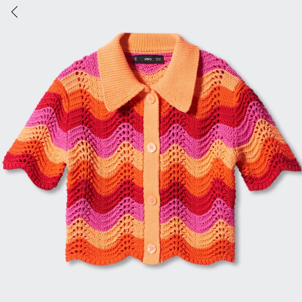 Mango knitted cropped cardigan… never worn, size x-Small - Picture 2 of 4